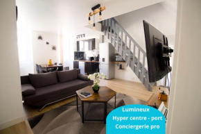 Triplex Lumineux à Cherbourg, hyper centre, 2 pas du Port & Vie Nocturne, Intendance Luxury Host
